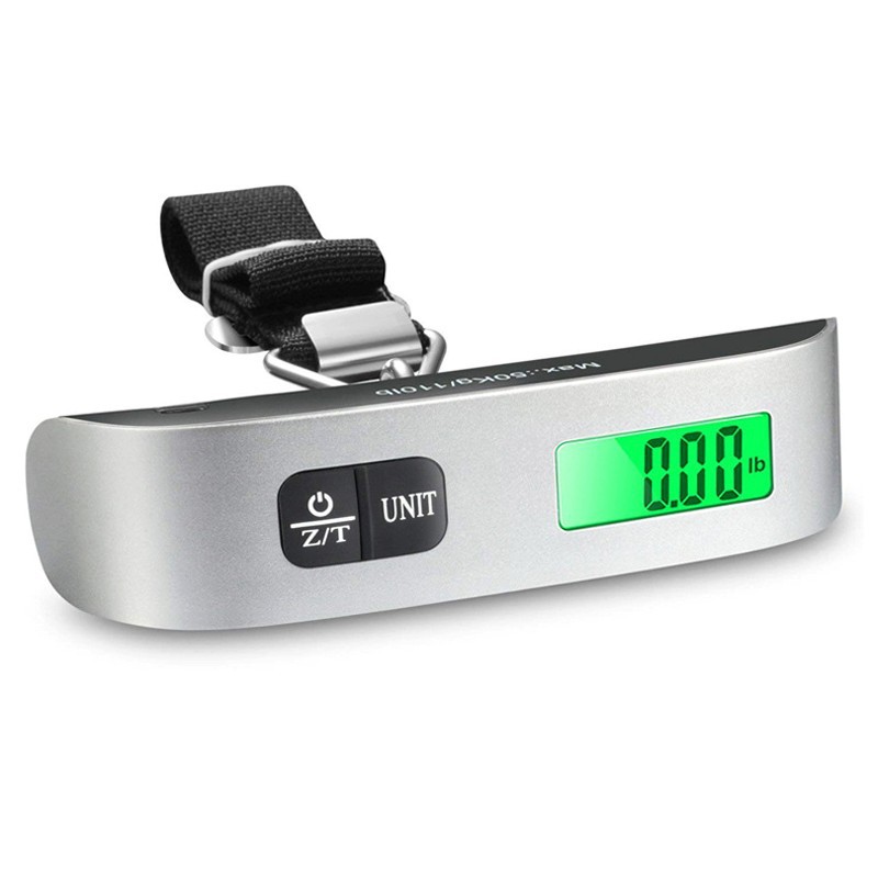 110 Lbs Digital Hanging Luggage Scale with Backlight 50KG/10g