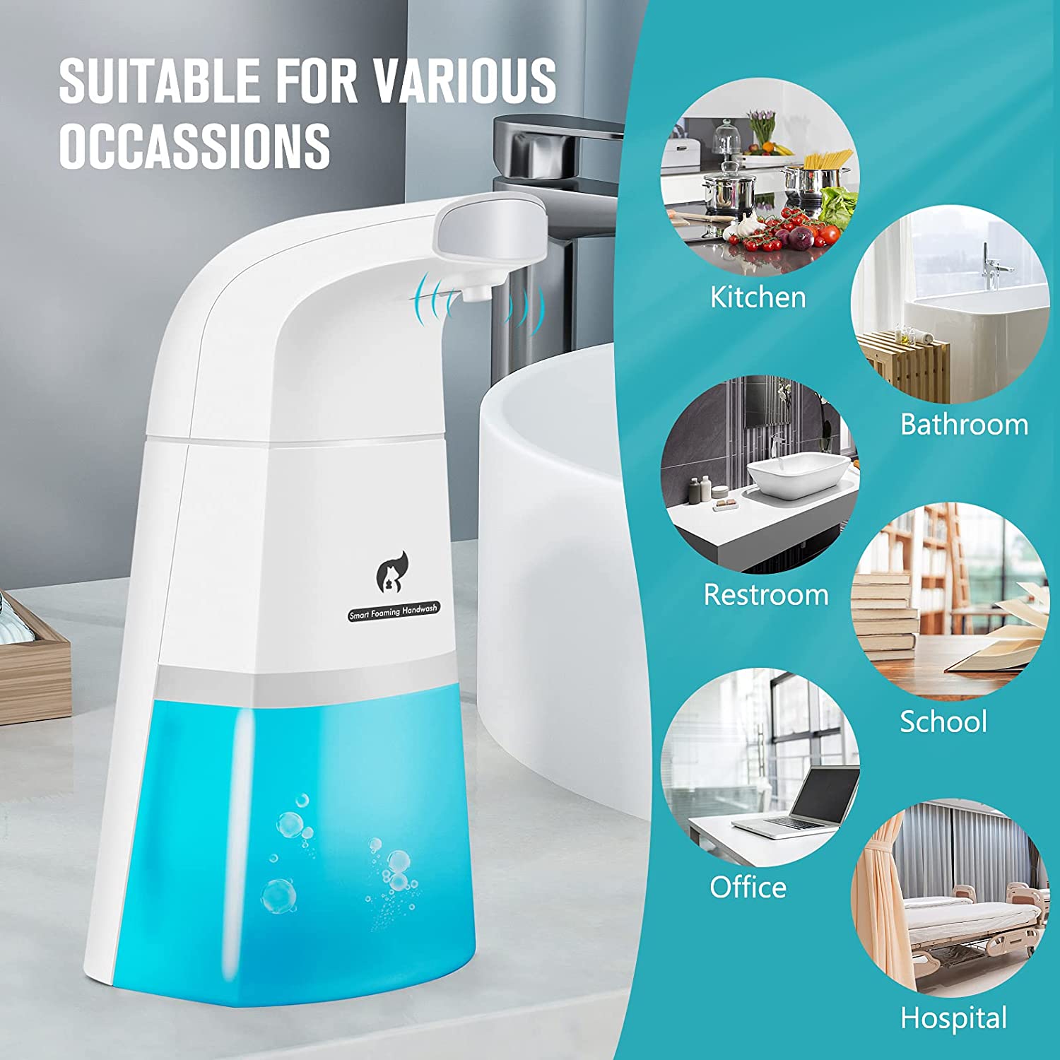 Tucolax Automatic Touchless Foaming Soap Dispenser