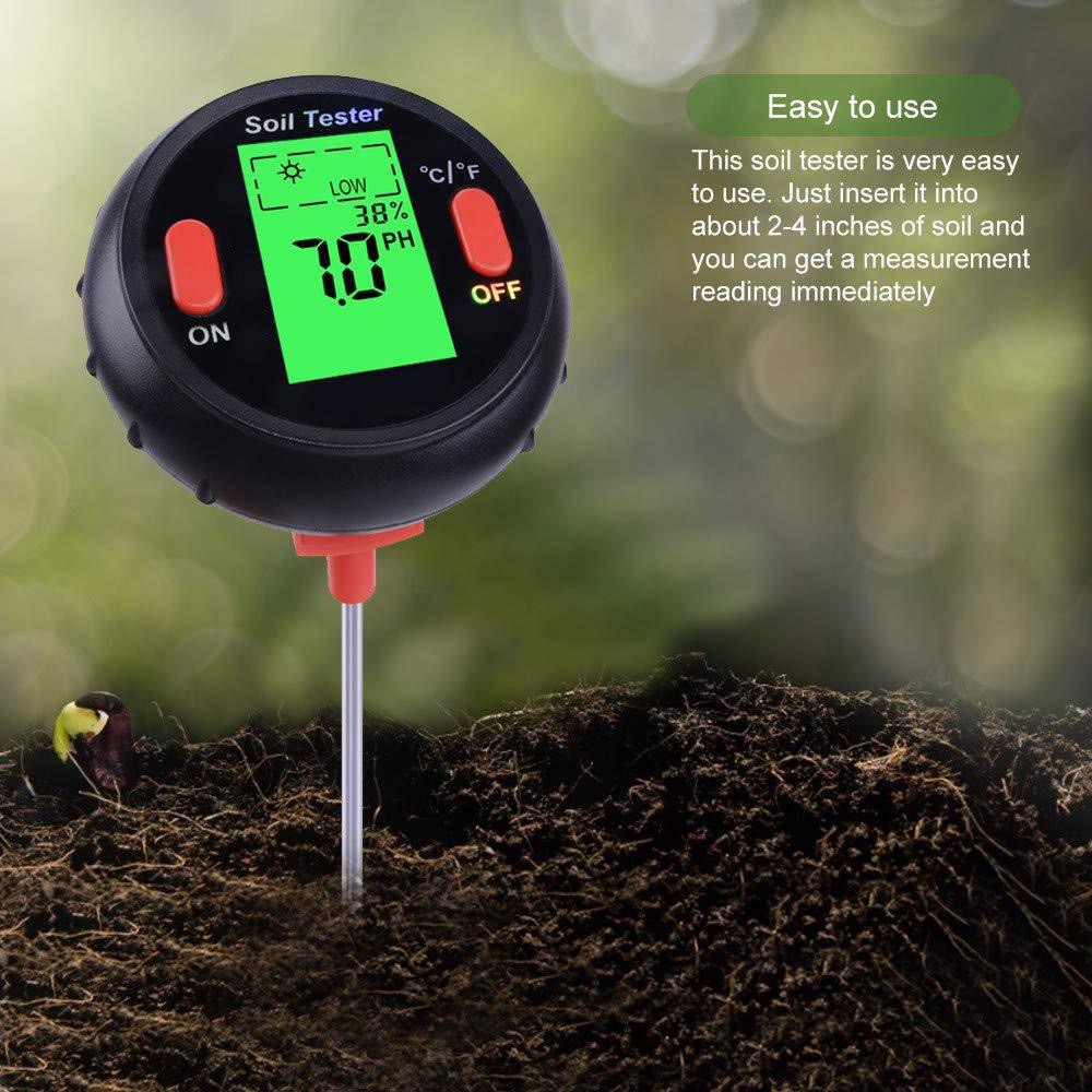 5 in 1 Soil Moisture Sunlight PH Humidity Temperature Tester