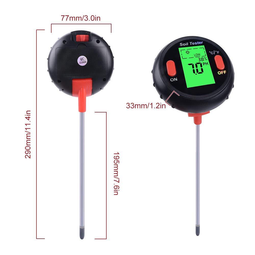 5 in 1 Soil Moisture Sunlight PH Humidity Temperature Tester