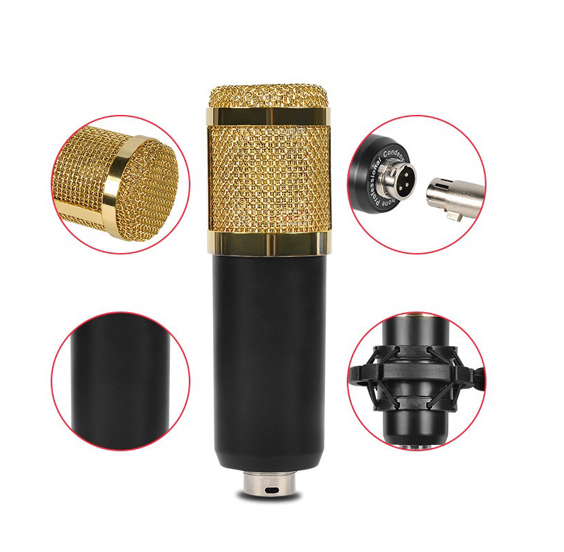 USB Condenser Microphone with Tripod Stand