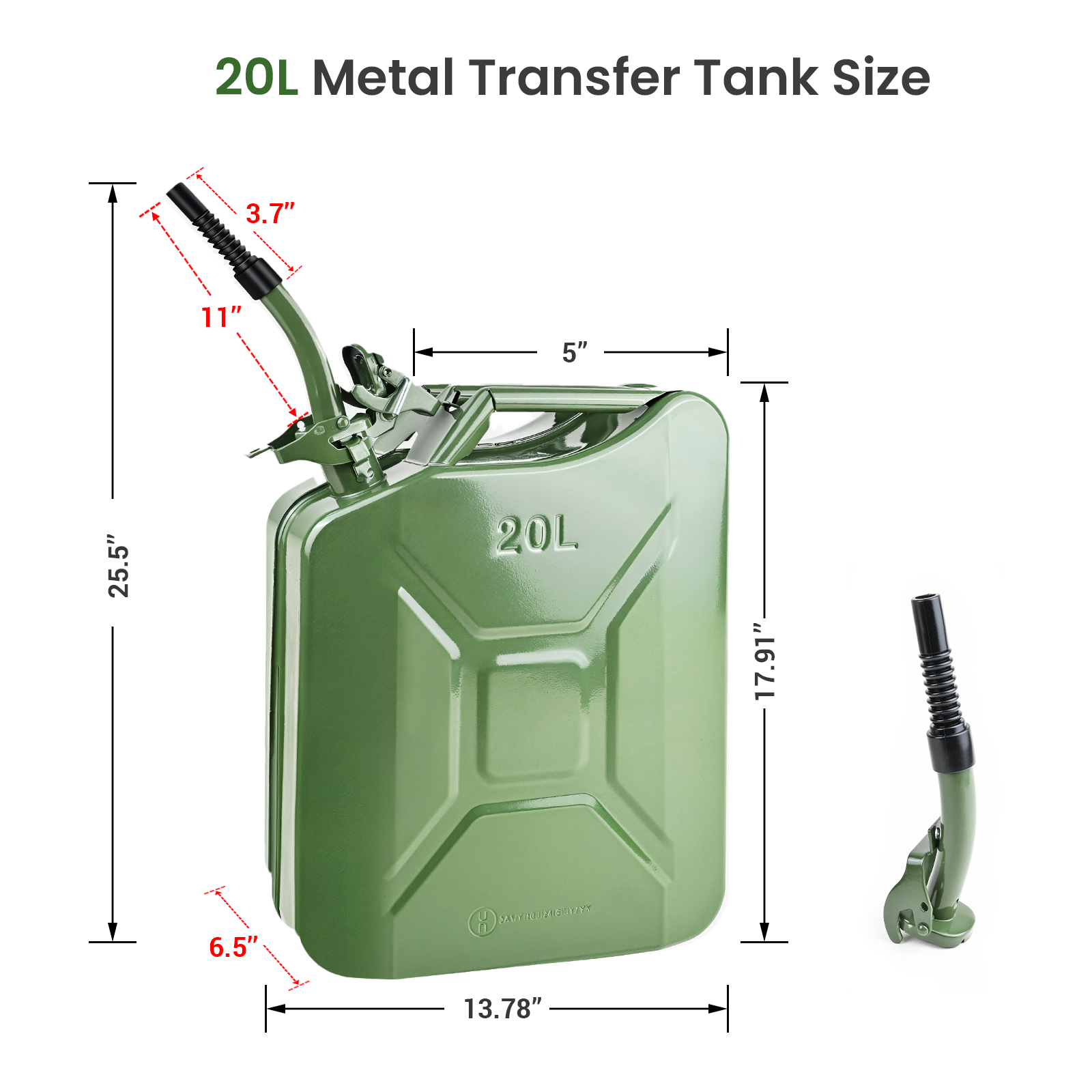 Transfer Tank 5 Gallon/20L Portable Storage Transfer Container