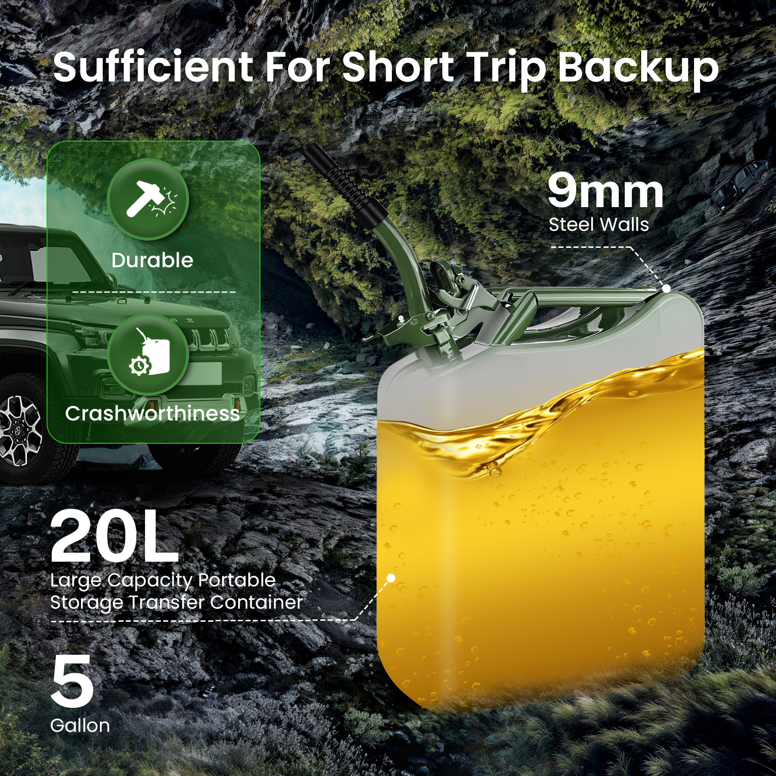 Transfer Tank 5 Gallon/20L Portable Storage Transfer Container