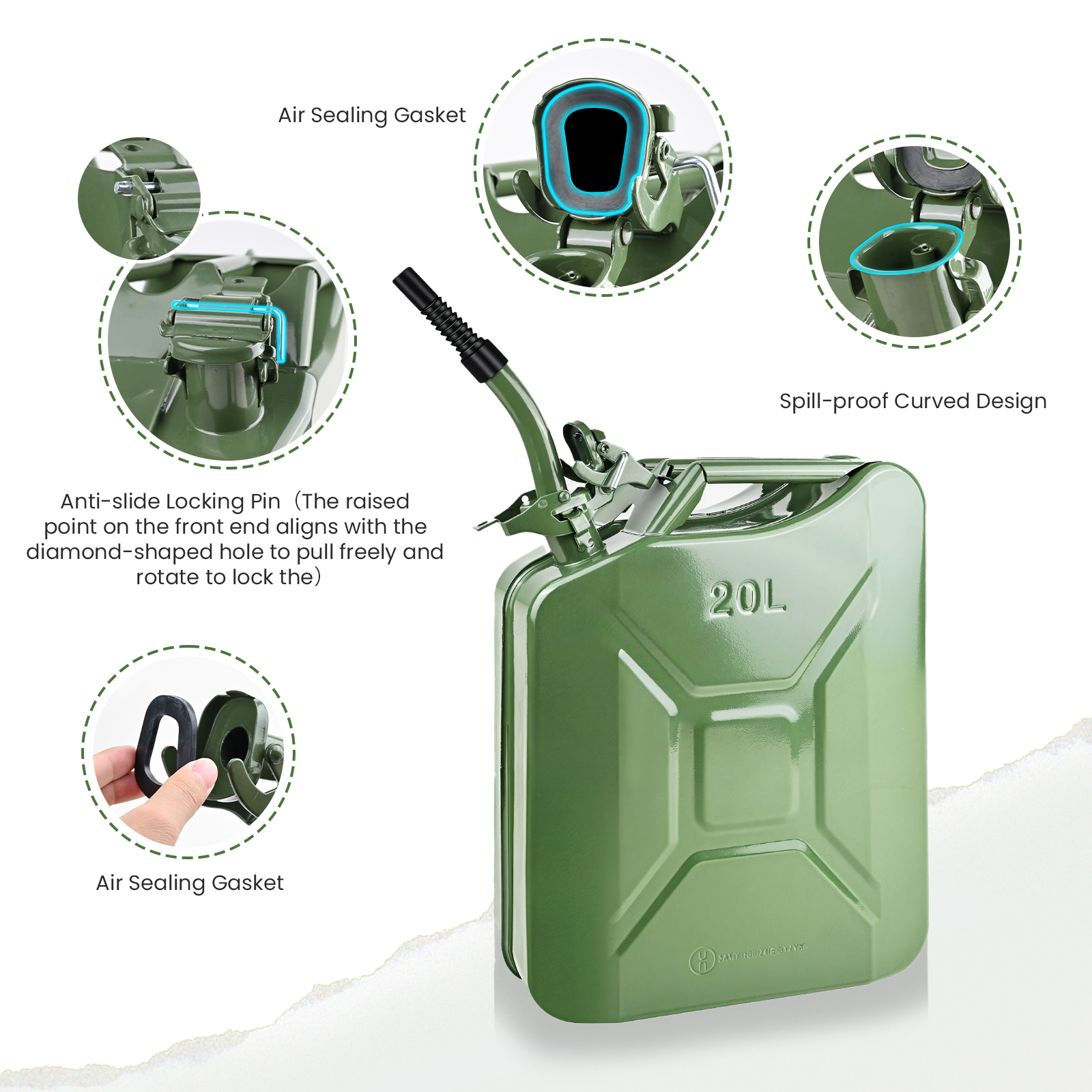 Transfer Tank 5 Gallon/20L Portable Storage Transfer Container