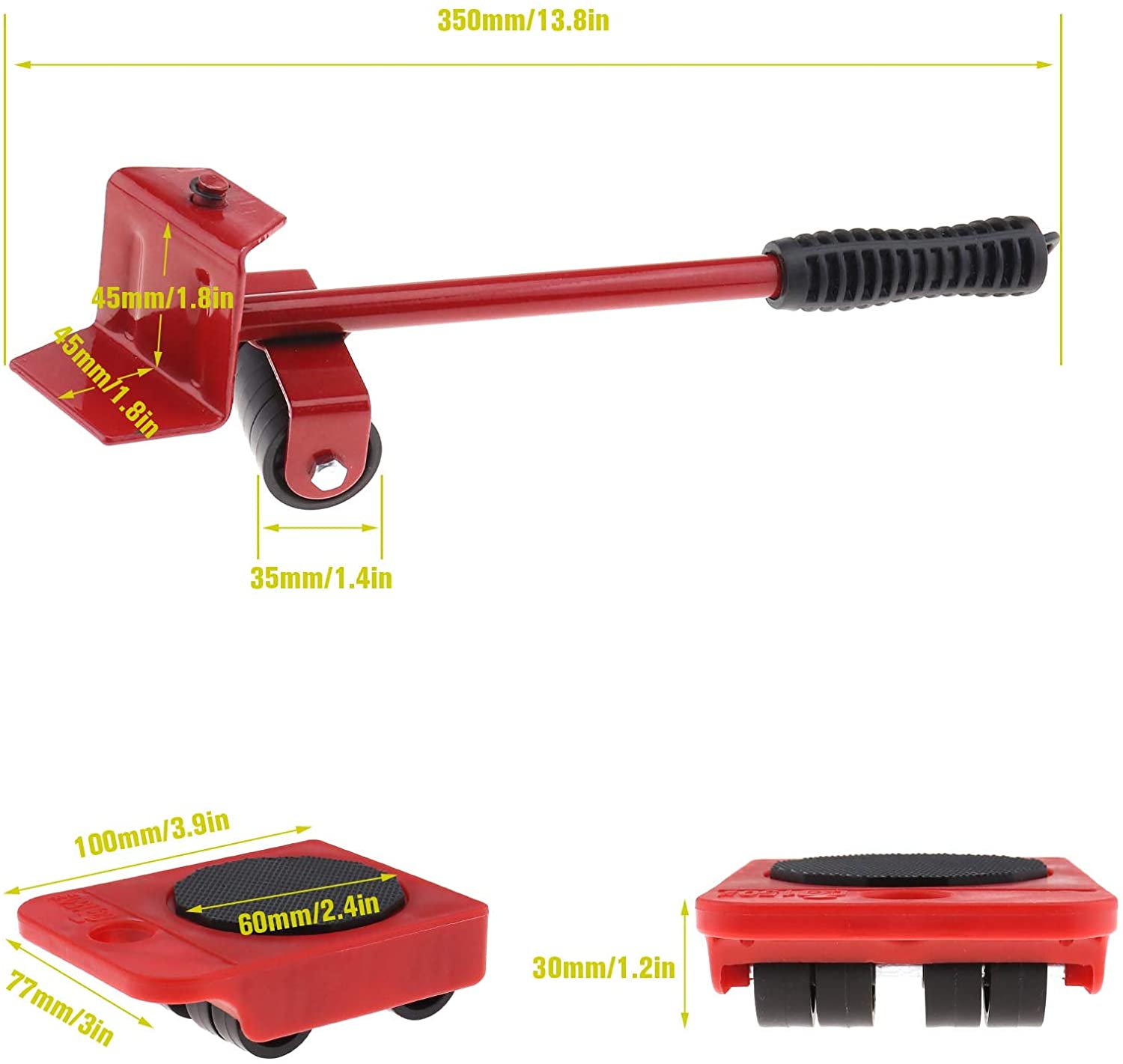 Tucolax Furniture Lifter Easy Slider Moving Tool Set